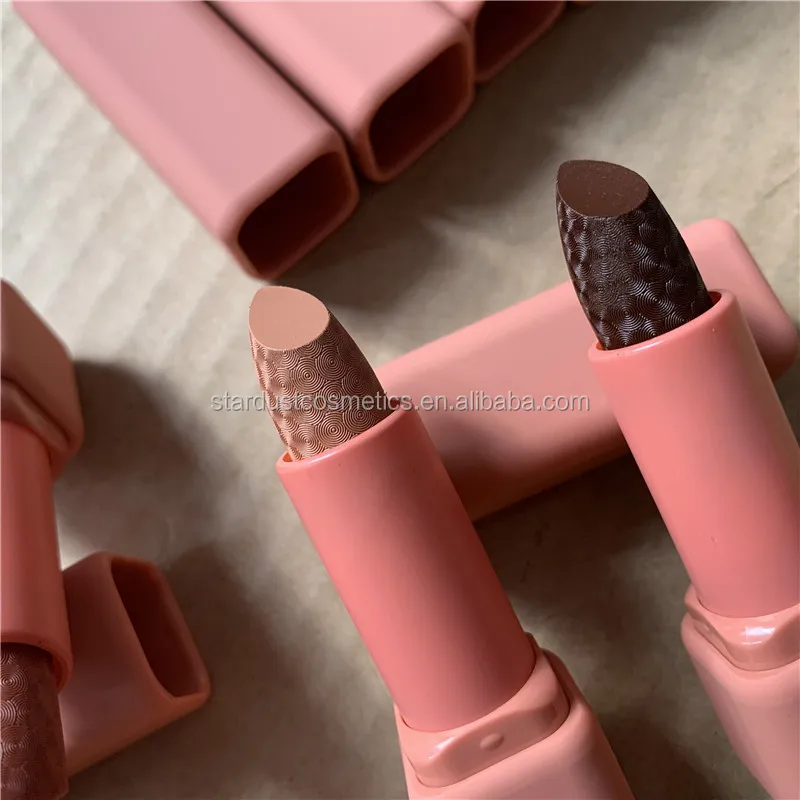 

8 color pink tube vegan lip stick Private Label Smudge Proof Longlasting Matte lipstick