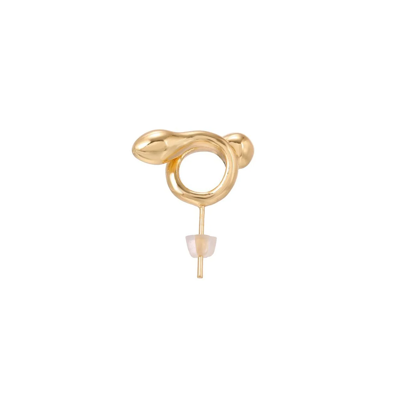 

Anti-lost earrings 925 silver needle INS wind personality snake-shaped embrace wireless earphone anti-lost earrings