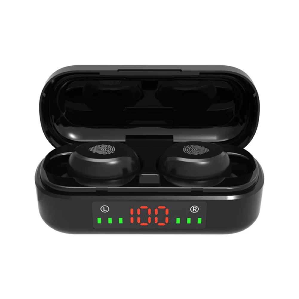 

Free Sample Sport Earbuds Waterproof With LCD Digital Stereo V8 Headset true Wireless Earphones Headphone