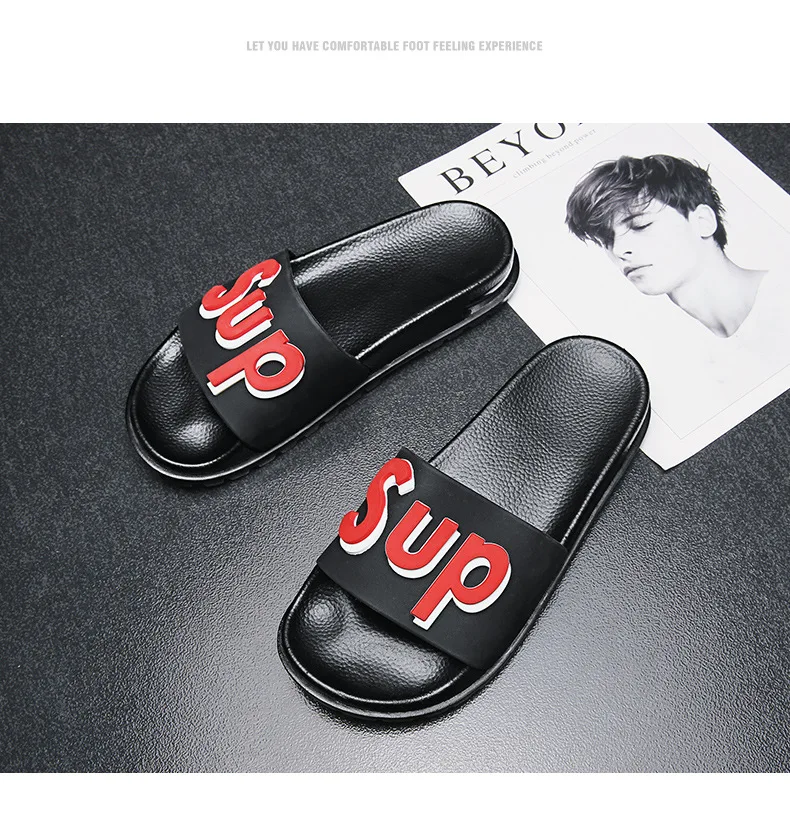 

Men's PVC Sandals Beach PVC Mens Slides Custom Logo Slippers Custom Printed Logo Slippers Slides Footwear for Men