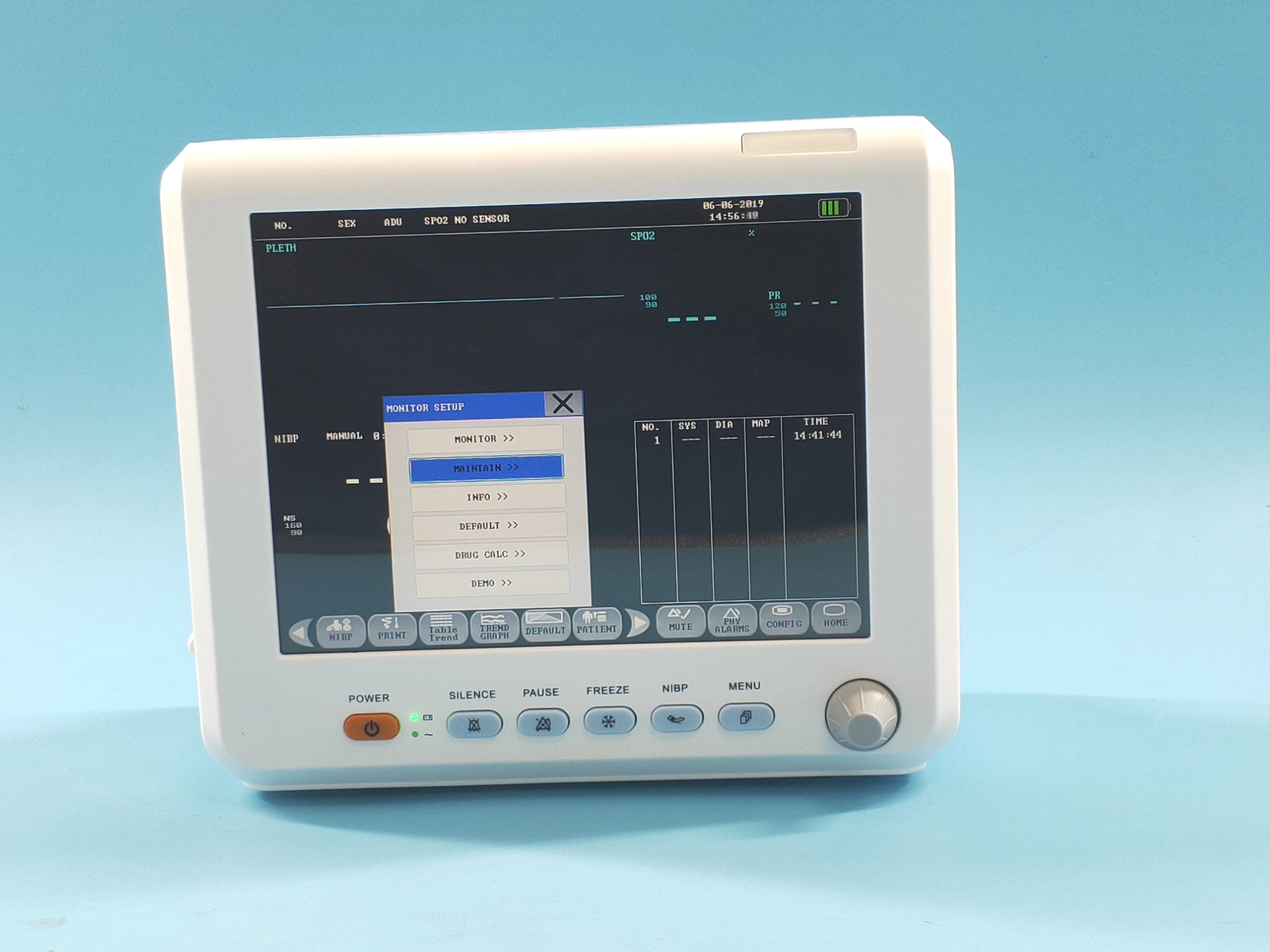 Monitor Co2 Portable Medical Equipment Multi Parameter Icu Vital Sign