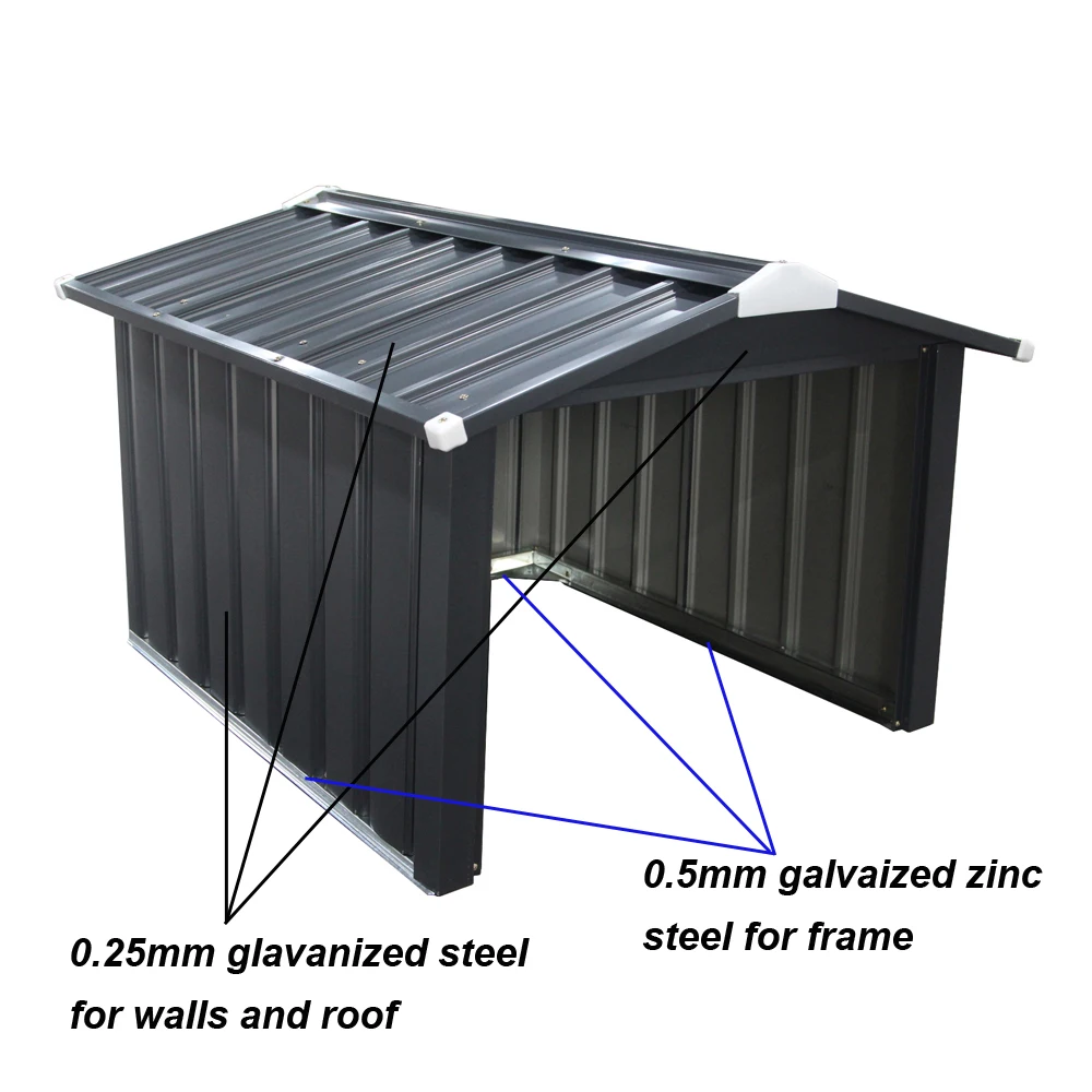 Mini Metal Mower Shelter Carport Diy Steel Structure Auto Lown Mower