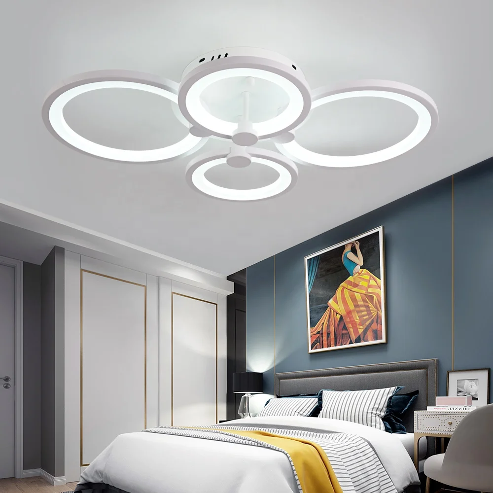 Modern CCT Adjustable Acrylic Round Remote Control Led Ceiling Light for Home