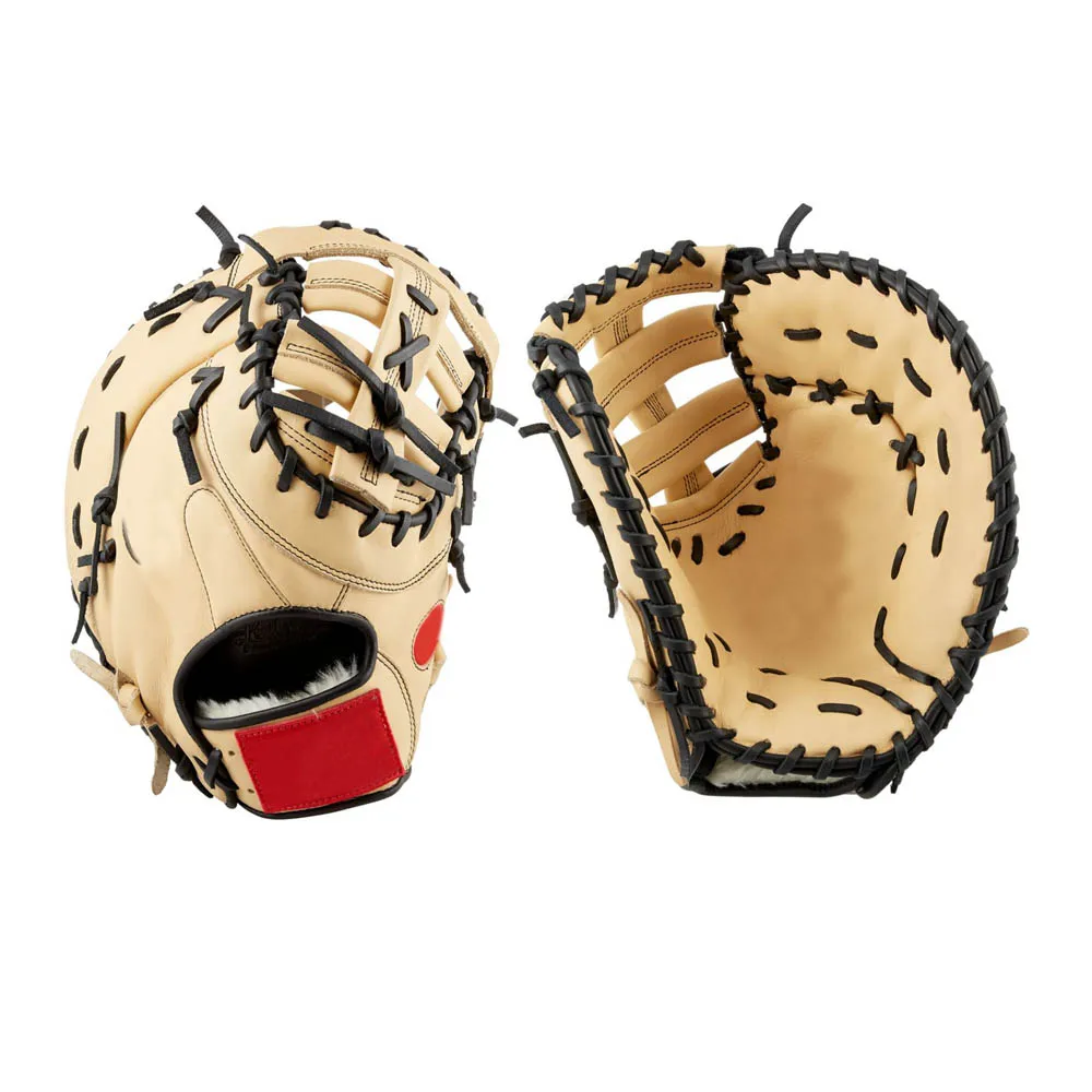 
first base mitt blonde leather kip leather first base mitt  (62390597445)