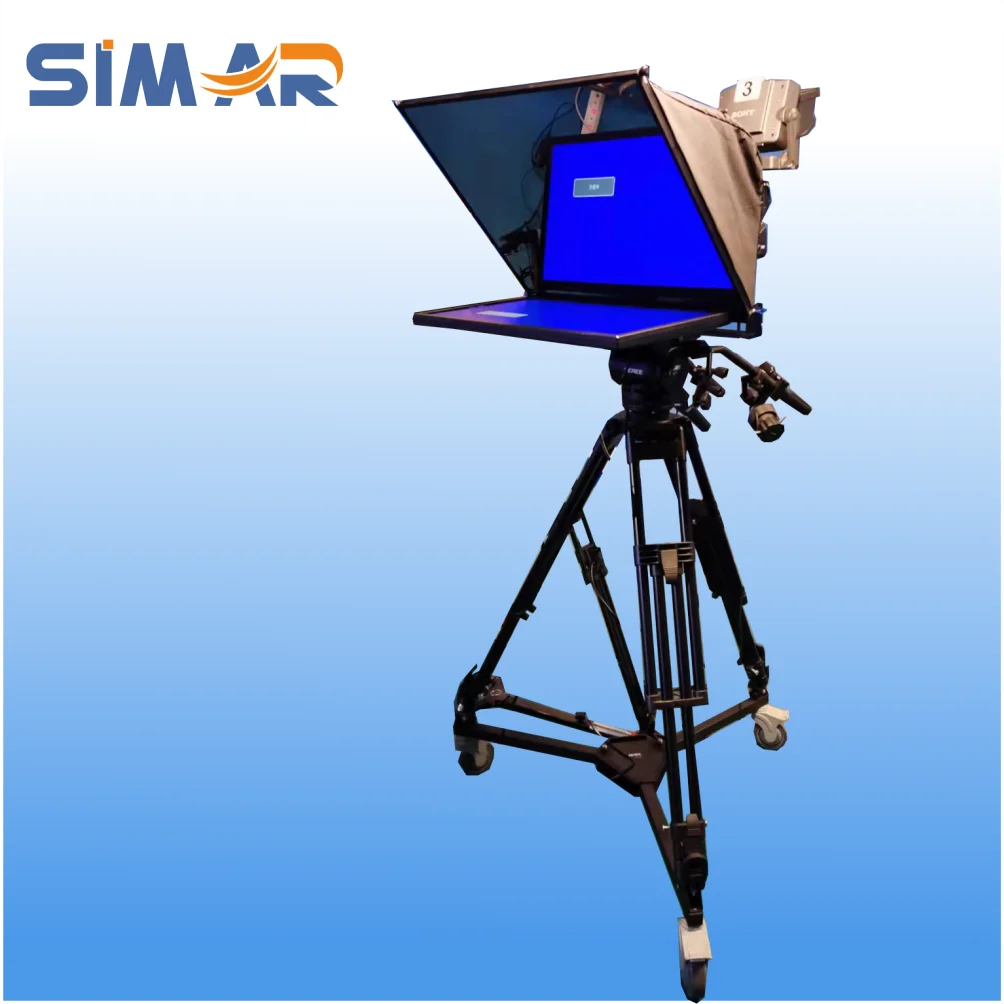 

Simar Professional Plug and Play Talent monitor Television Equipment Studio Prompter for Broadcast TV, Black