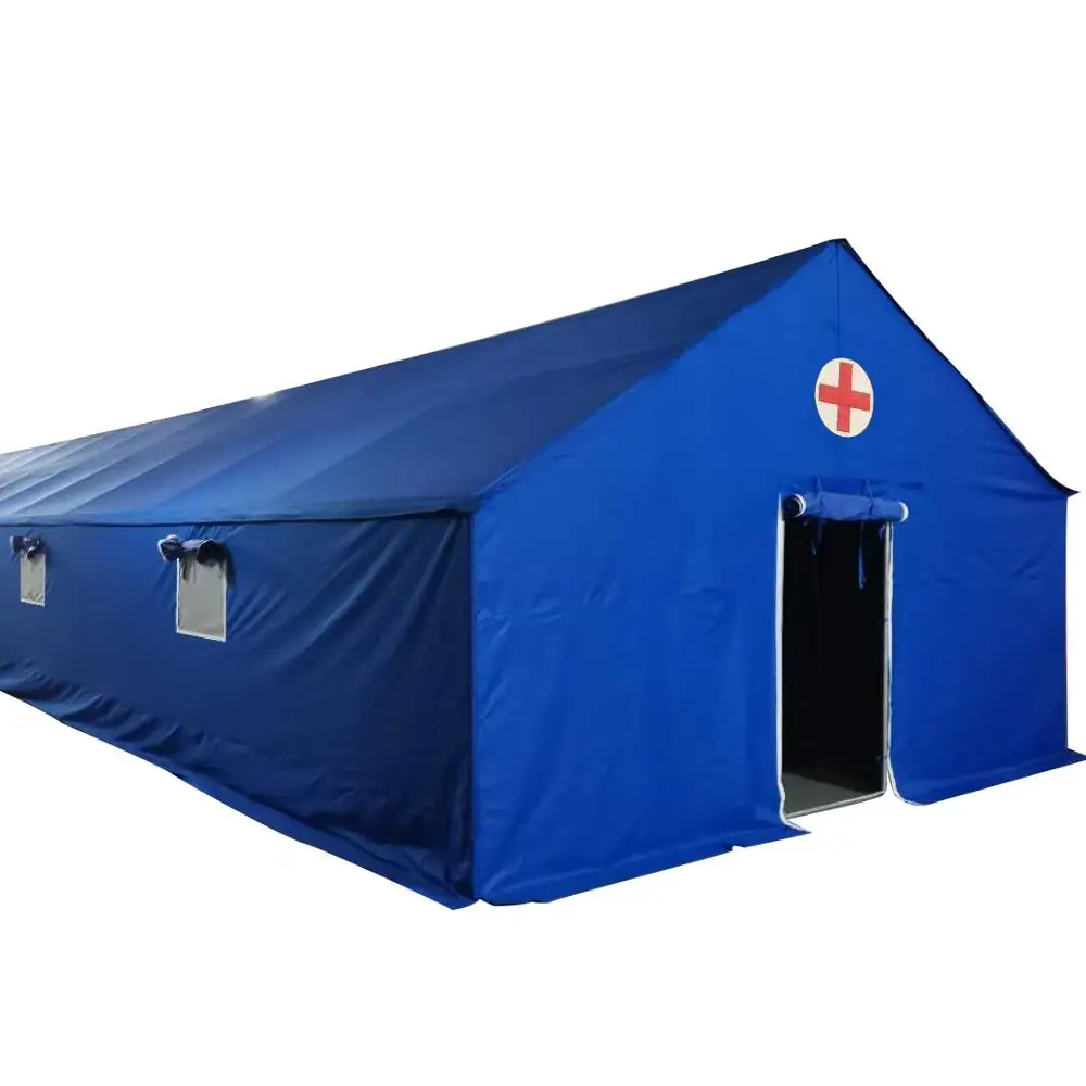 

Outdoor Custom Wholesale Canvas Waterproof Fabric Rescue Camping Army Military Tent