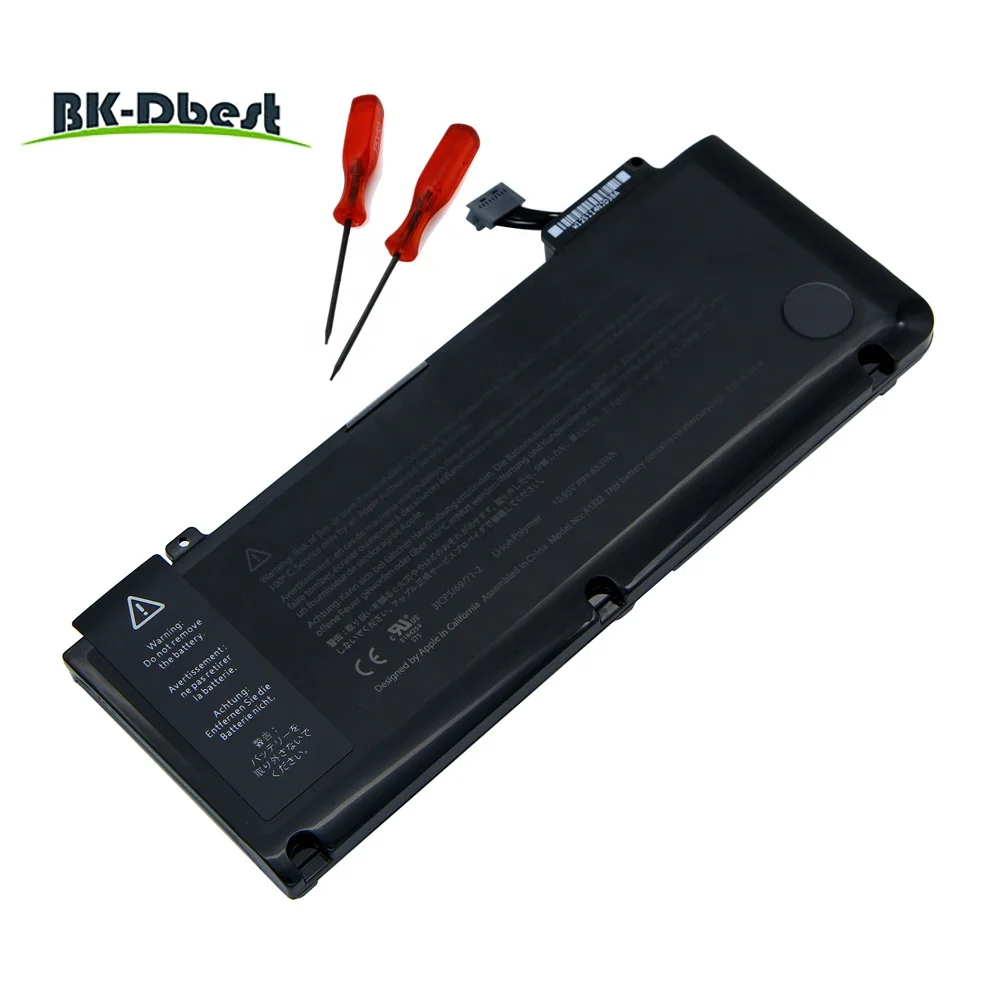 

BK-Dbest High quality factory price A1322 battery A1278 battery for Apple MacBook pro 13inch, Black