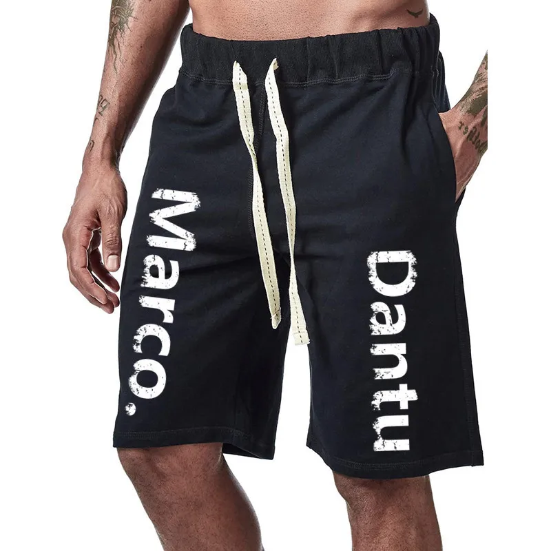

2021 summer new arrivals fashion gym wear fit fitness sports running training print loose pockets with men's shorts