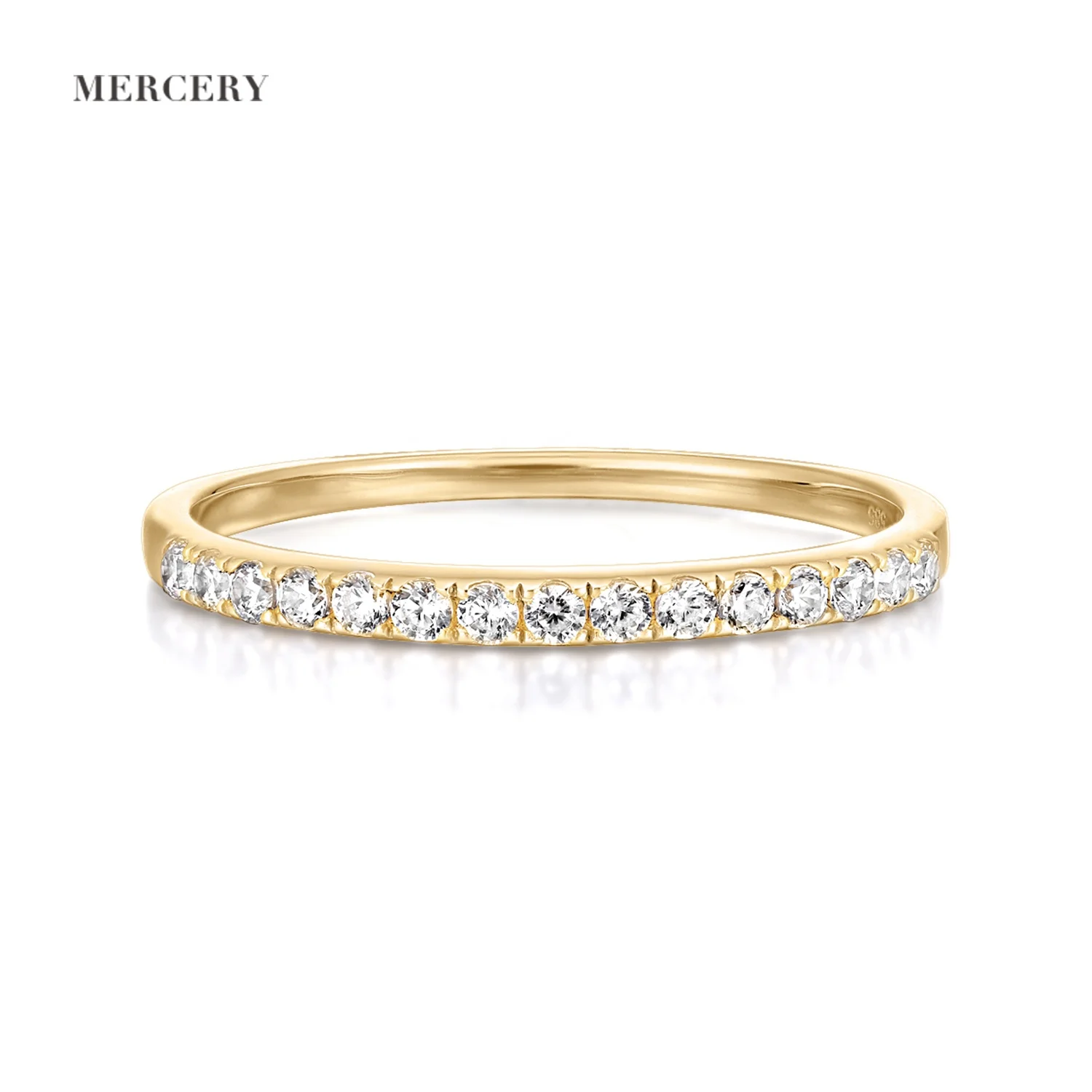 

Mercery Fine Jewelry Rings Minimalist Real Natural Diamond Jewelry 14k Solid Gold Wedding Engagement Ring For Woman Diamond Ring