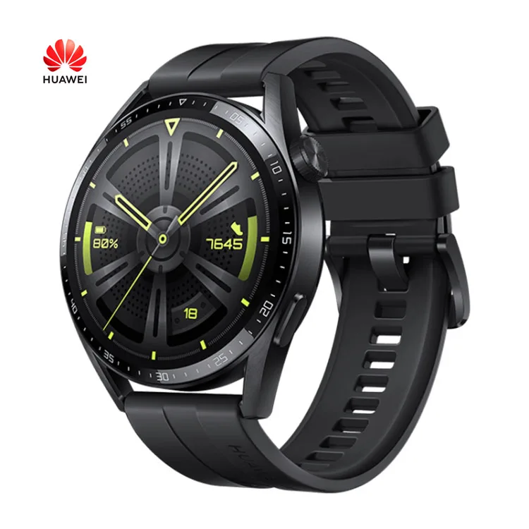 

HUAWEI WATCH GT 3 1.43 inch AMOLED Screen 46mm Rubber Wristband for Man Smart Watch