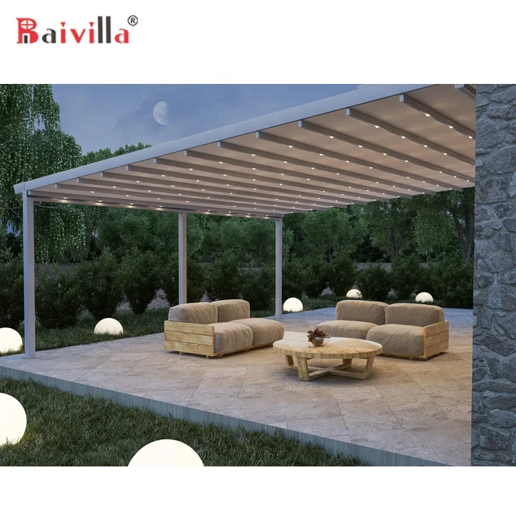 

Newest Durable In Use Full Aluminium Outdoor Garden Pergola, White, dark grey ,wooden color or custom