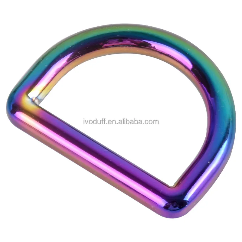 

Rainbow D Ring Metal Ring Hook Clasp Belt Buckle Leather Webbing Hardware Accessories