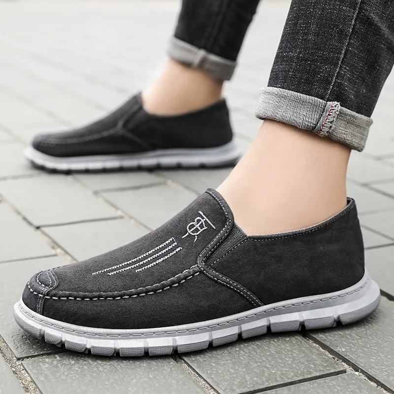 

c202 Full-coverage design flat men's row men's casual sports shoes 2021 low price comfortable loffer shoes men, Blue