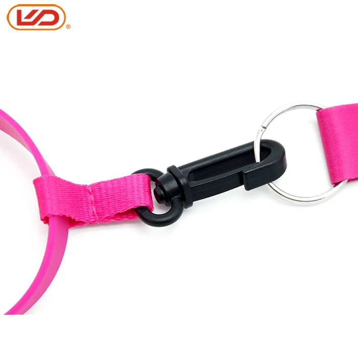 Promotion neck strap lanyard with plastic drink cup bottle silicon holder for mineral water