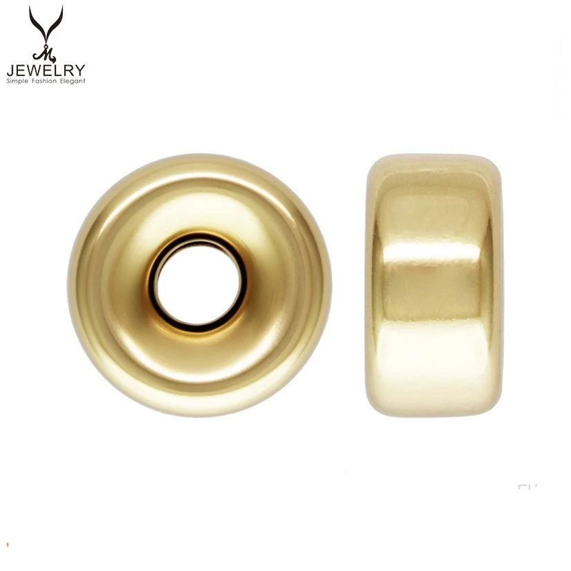 

Wholesale high quality real 14k gold filled rondelle spacer beadsfor jewelry making no fade