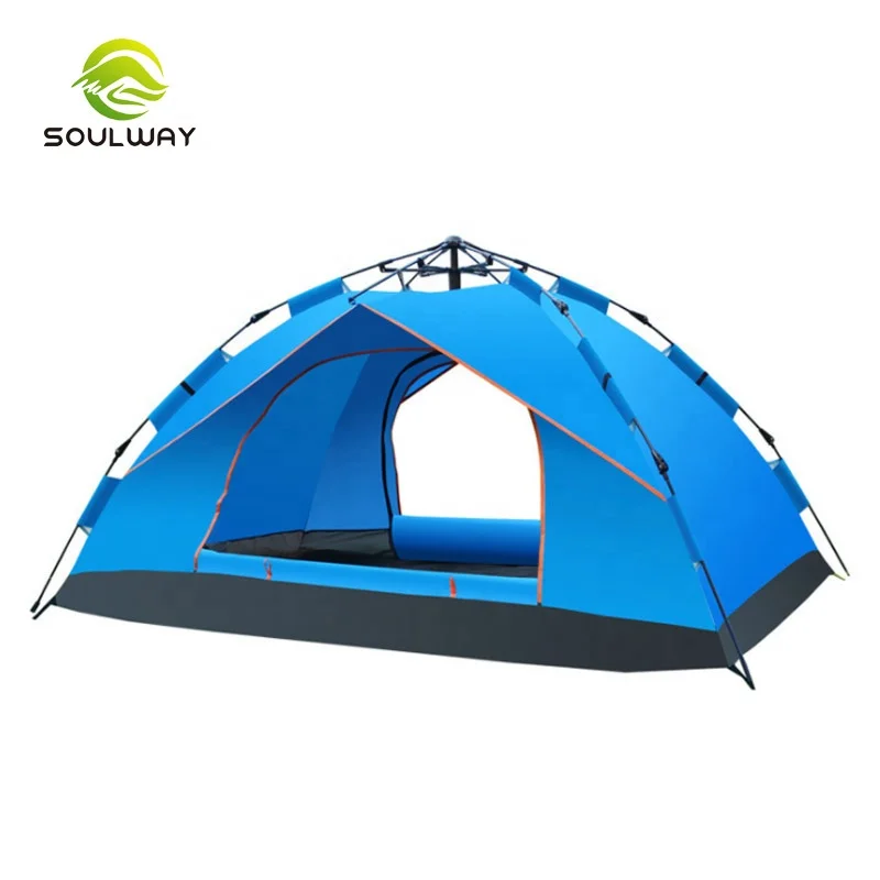 

Wholesale Cheapest Outdoor Roof Top Waterproof Sun Resistant Double Door 1-2 person Pop Up Camping Tent