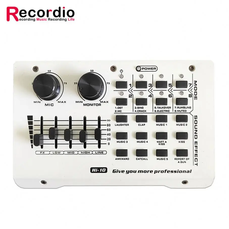 

GAX-H11 Good Selling Digital Sound Card With High Quality, Black&white