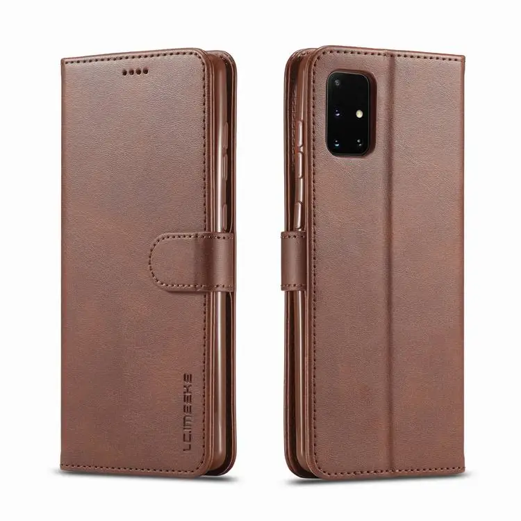 

Leather Case For Samsung A51 A31 A42 5g Phone Case Flip Wallet Cell Phone Accessories For Samsung A10 A20 A50 A12 A52 A72 A02S, Black,brown,red,grey,yellow