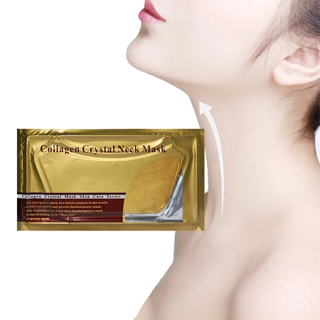 

AH Moisturizing Anti Aging Sheet Mask for Neck Moisturizing Spa 24k Gold Collagen