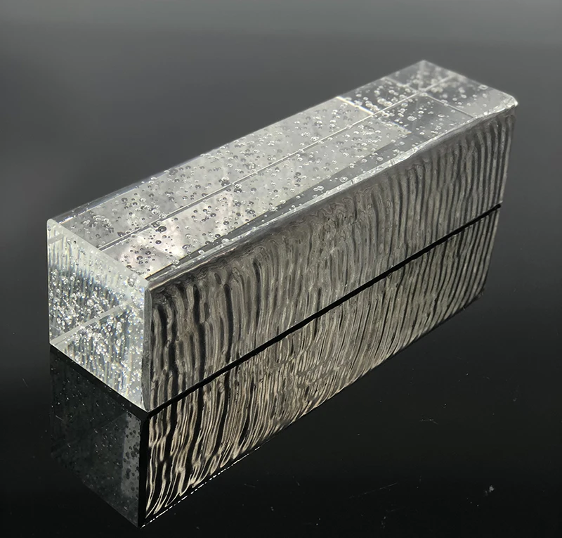 
Jingyage crystal glass blocks bubble sliver plated mirror effect glass bricks for wall use 