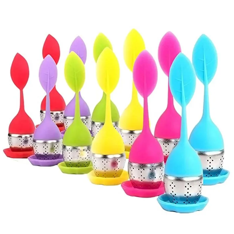 

Factory Wholesale Cute Loose Tea Makers And Infusers Strainer Bag Tea Infuser silicone tea Strainer for christmas