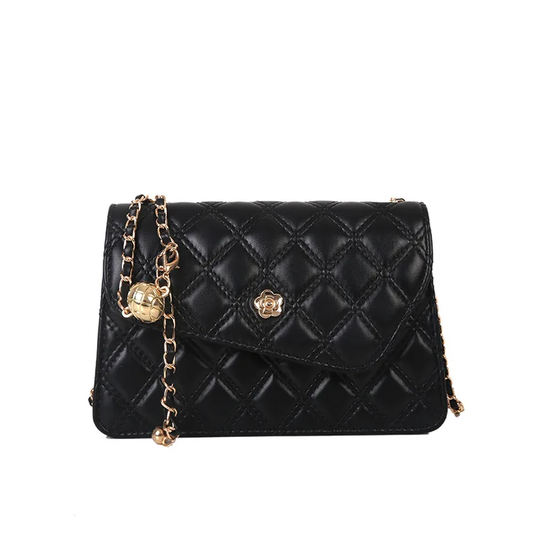 

Sandro High-end Popular Small Square Bag Texture Chain New Messenger Shoulder Handbag, As the picture show