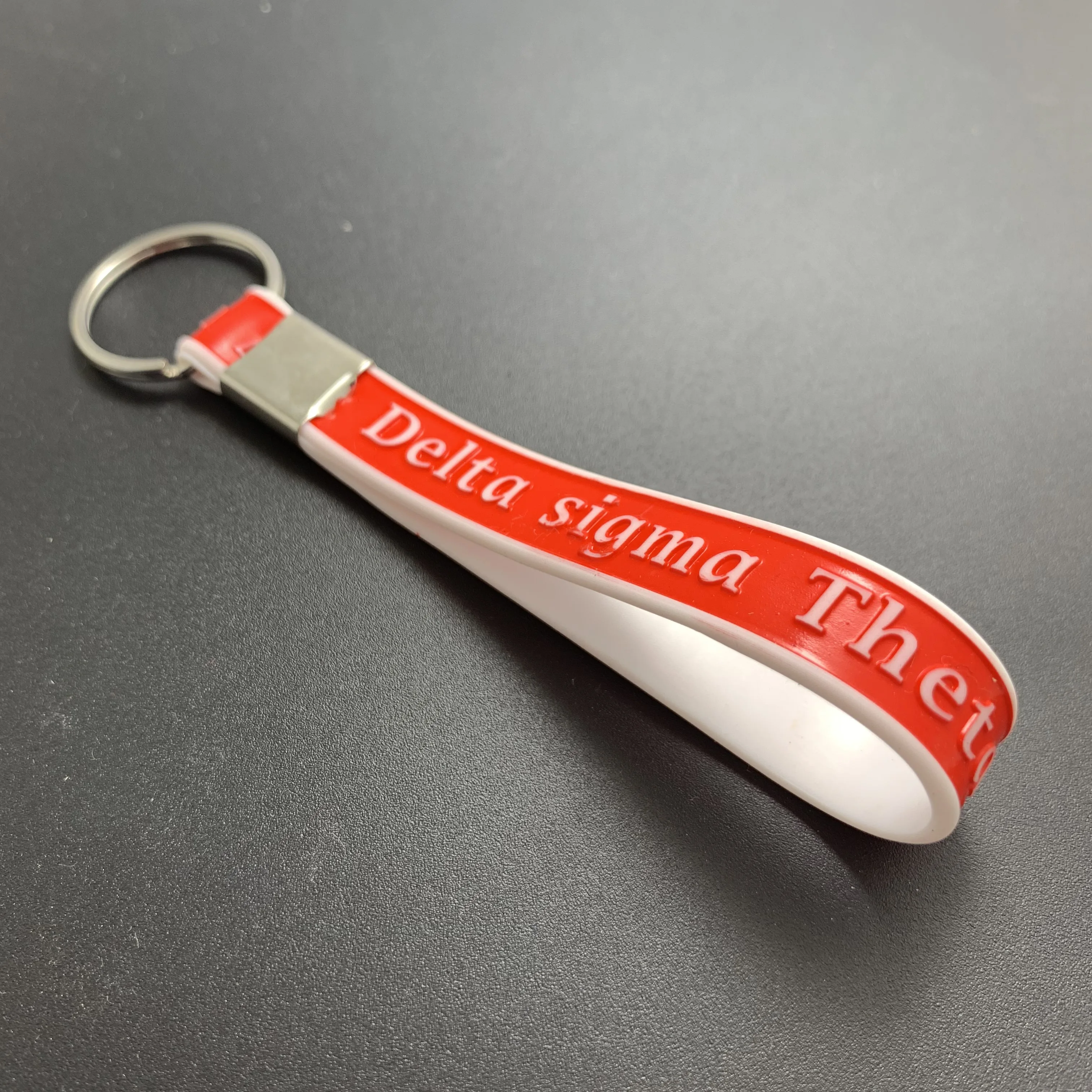 

All Groups ZETA PHI BETA Silicone Keychain Zeta Phi Beta Key Ring Bracelet