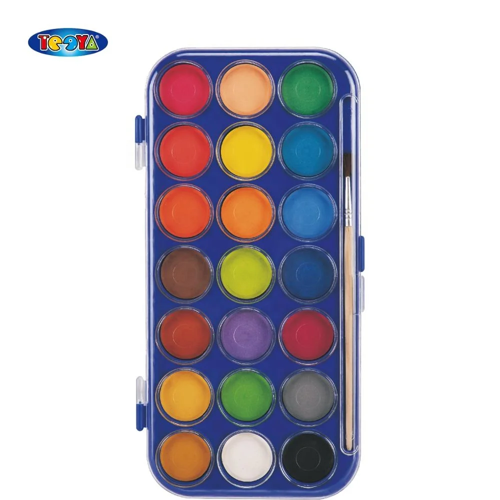 
NEW MOULD BOX PACKAGED 18 COLOR WATER COLOR TABLETS SET 