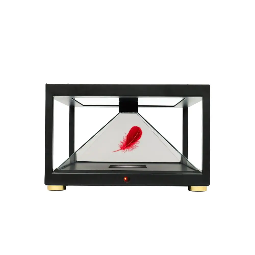 

Holographic Display 3D Pyramid, Hologram Advertising Player, Black