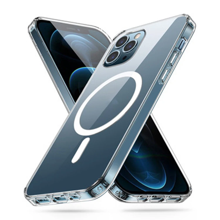 

For iphone 12 Pro Max Cover Cell Mobile Clear Charger Magnetic Transparent Phone Magsafe Case For iphone 13, Multi