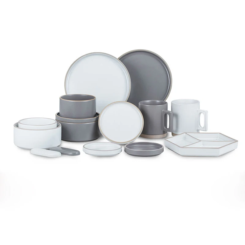 

Dehua Korean Style Restaurant Matte White Western Porcelain Tableware Set Luxury Dinnerware Sets Ceramic, Whiite