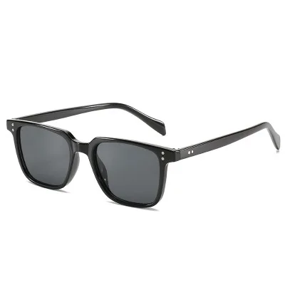 

stylish cheap plastic frame eyewear fall black big square frame sunglasses, Custom colors