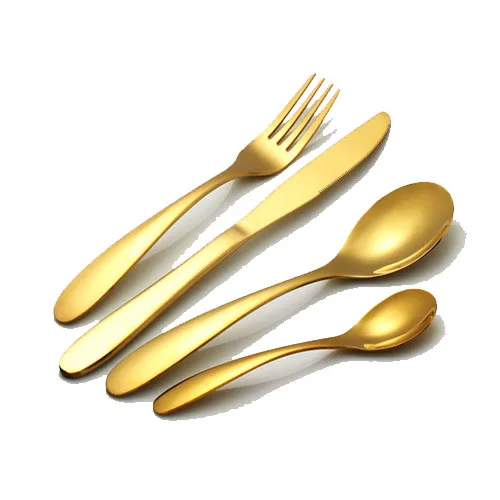 

Kitchen Golden Cuttlery Set Stainless Steel Cutlery Luxury Dinnerware Unique Sdesign