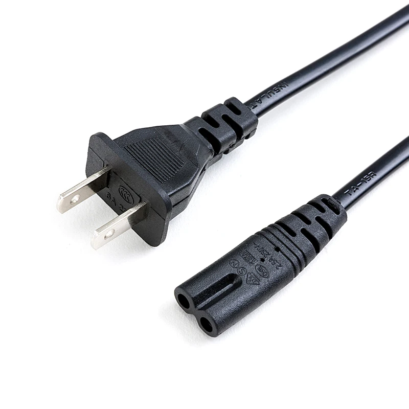 

PUJIMAX high quality notebook charger power cord ac power cable for printers US EU UK plug wire long 1m, Black