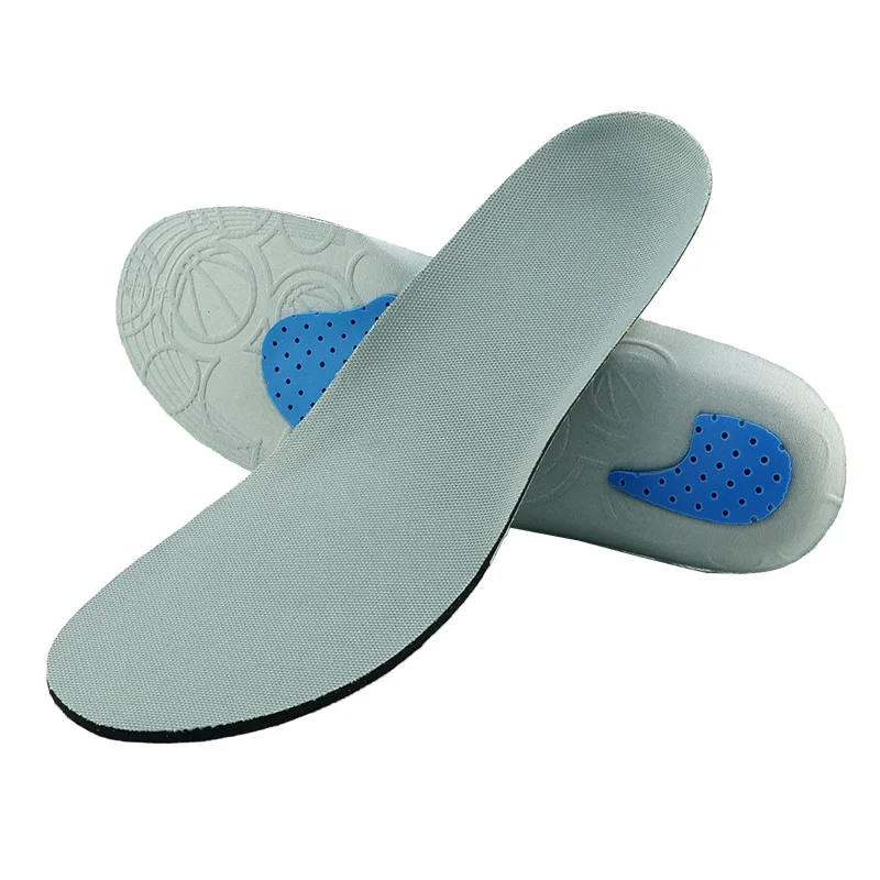 

Men PU foam insole sports mesh insole shock absorption can be cut insole, Grey