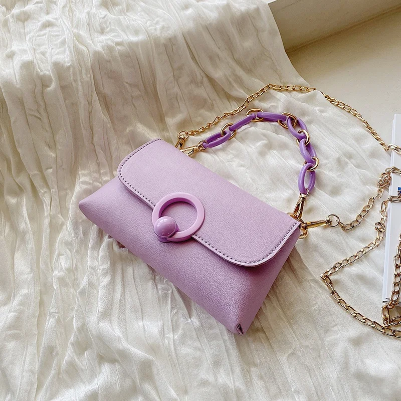 

PU Acrylic Decoration Wild Bag Summer Fashion Chain Crossbody Western Shoulder Bag