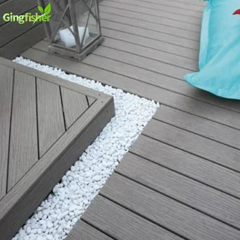 Durable Outdoor Composite Grey Wood Deck Floor Covering Composite Grey Wood Deck Floor Covering