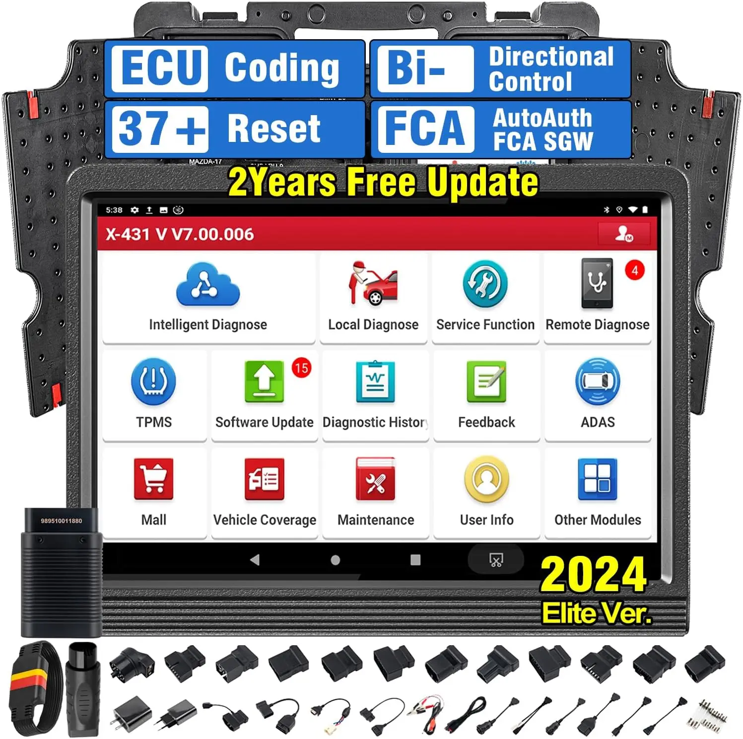 

2024 Global Version LAUNCH X43 Pro V5.0 Full System Auto Scan tool Scanpad X-431 V 5.0 No IP limit OBD2 Scanner Auto Diagnostic