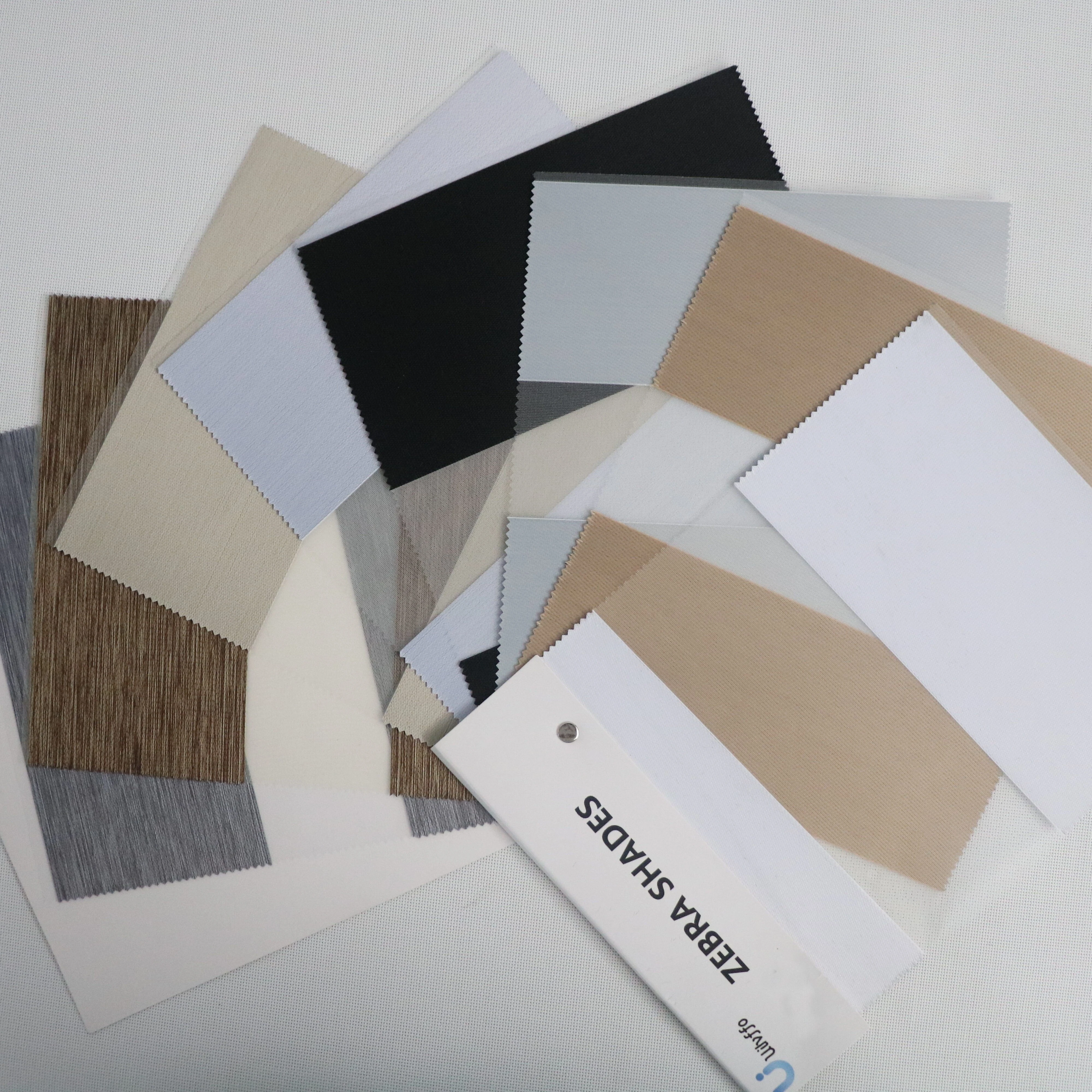 100% Polyester Day and Night Double zebra Roller Blinds Fabric Sample Book for Window