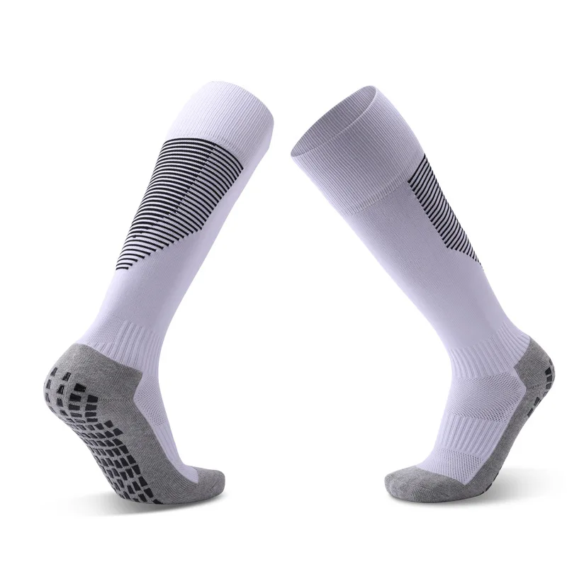 

Custom Made Socks High Quality Cotton Running Cycle Athletic Socks Football Anti Slip Soccer football socks custom logo, Black