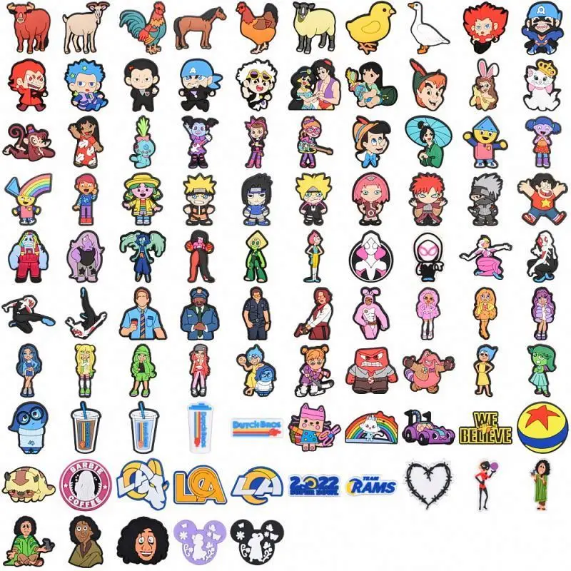 

Cosmetic Decoration High Quality Shoe Charms children cartoon Shoe accessories PVC Croc Charms Decoration