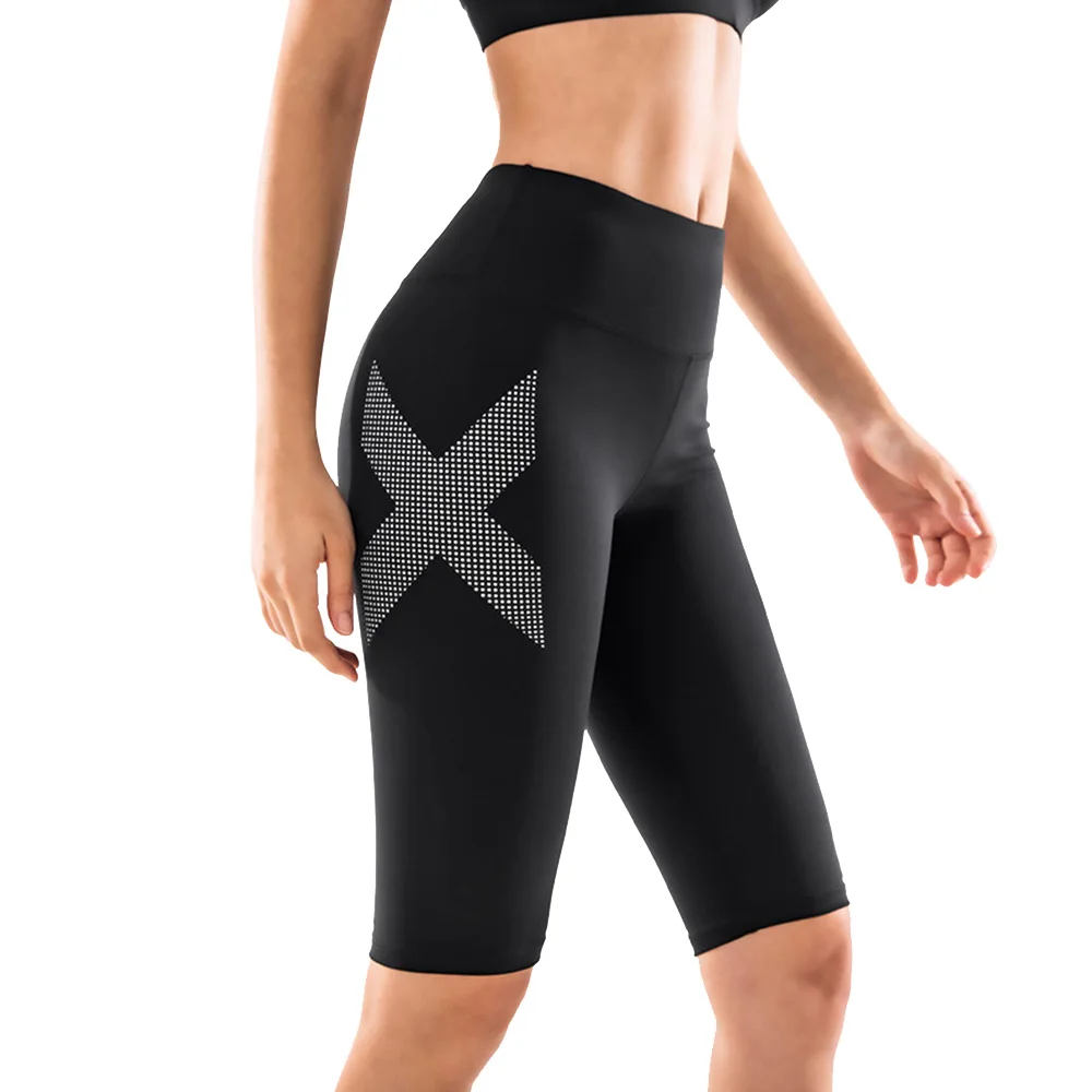 

Summer Cross-border Yoga High Waist Seamless Tight Sports Fitness Running Clothes Womens Biker Shorts, Black /gray/ blue