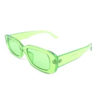 

Wholesale Fashion fluorescent green square round frame thickness temple Sunglasses