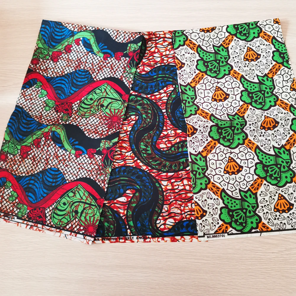 
African fabrics Polyester wax print fabric 