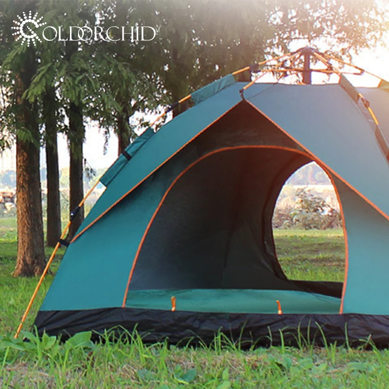 

Factory customized Hiking rainproof windproof dome camping glamping luxury bell tent, Dark green, blue, orange, grass green