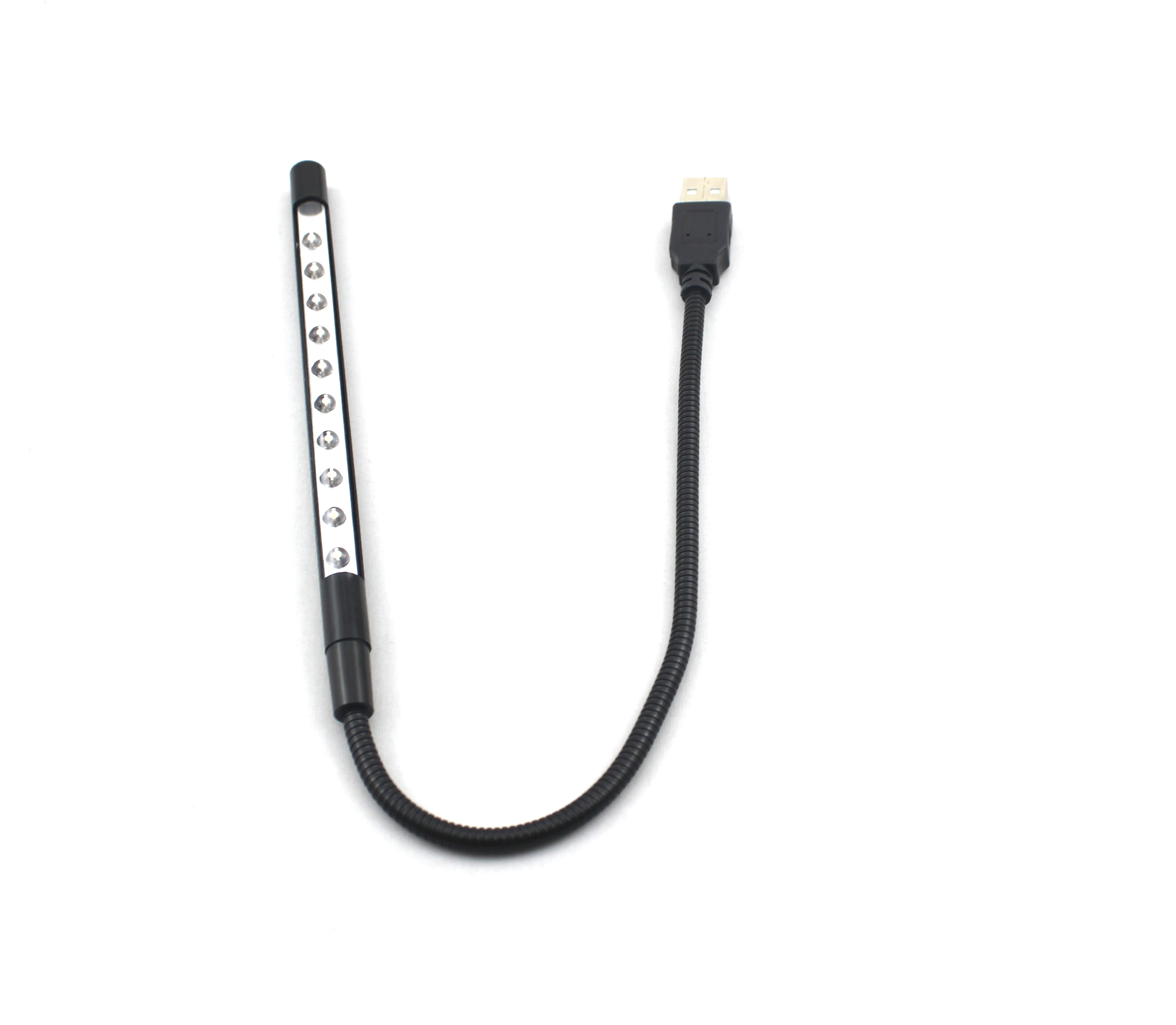 
10 LED USB light for desk computer laptop with cheap price mini order black color mini usb light 