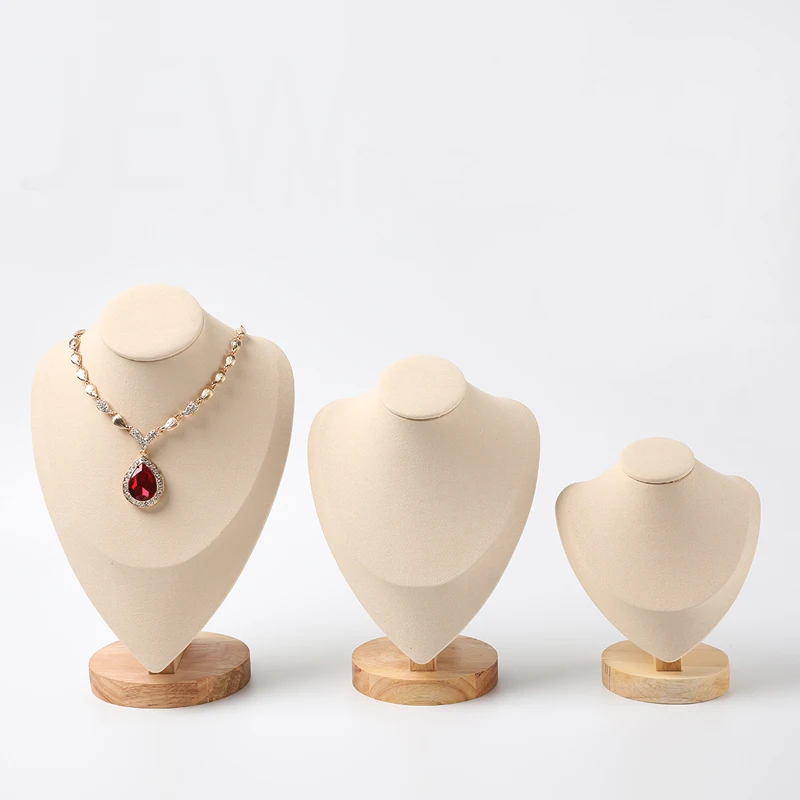 

Low cost necklace and earring bust jewelry mannequin white wisda display, Customized colors