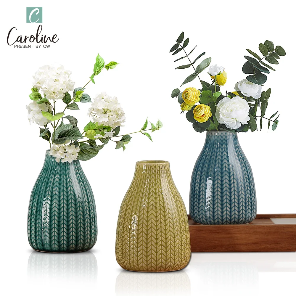 

Nordic Style Home Dector Ceramic Porcelain Flower Vase, Customized color