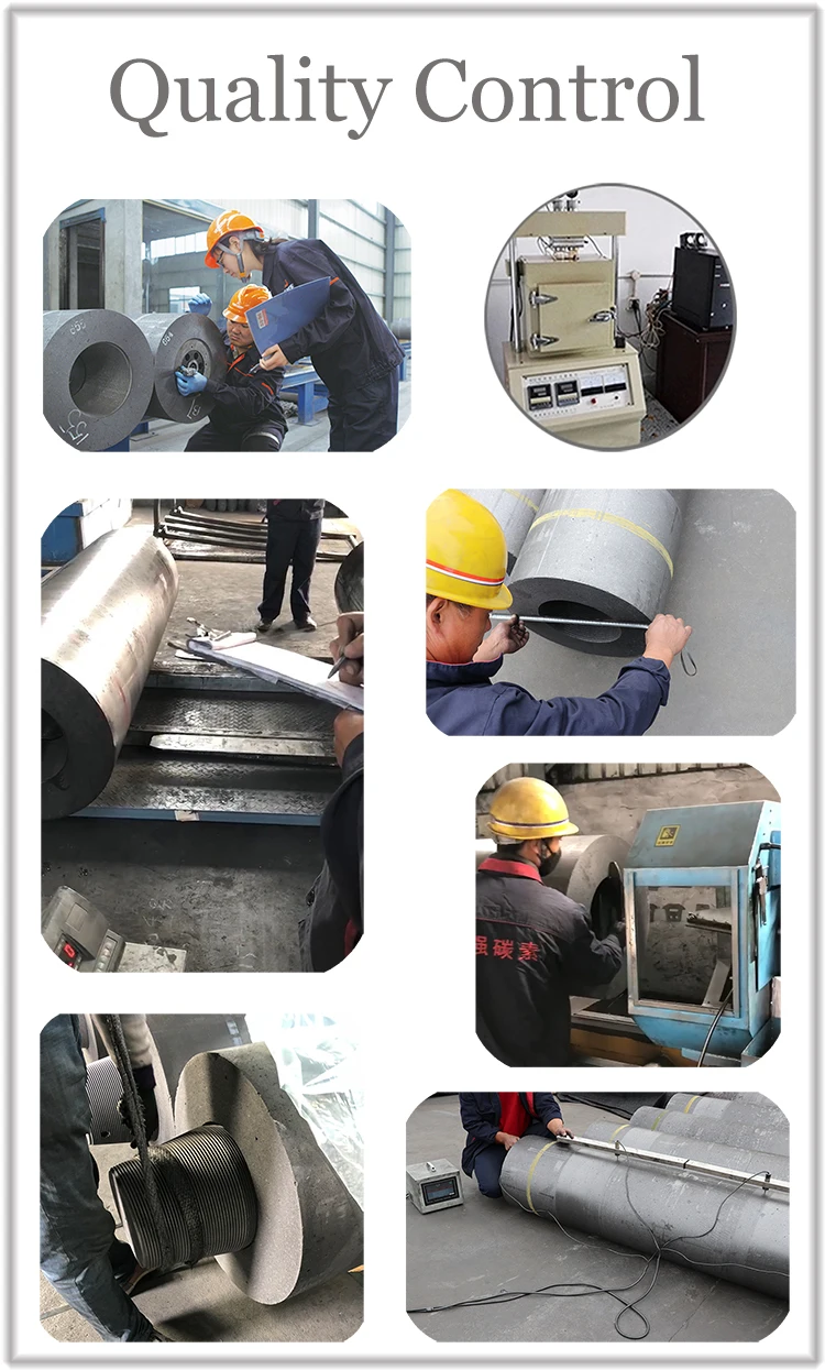 High Quality 450mm uhp High Power Grade Graphite Electrode Smelting with Nipples for Electric Arc Furnace