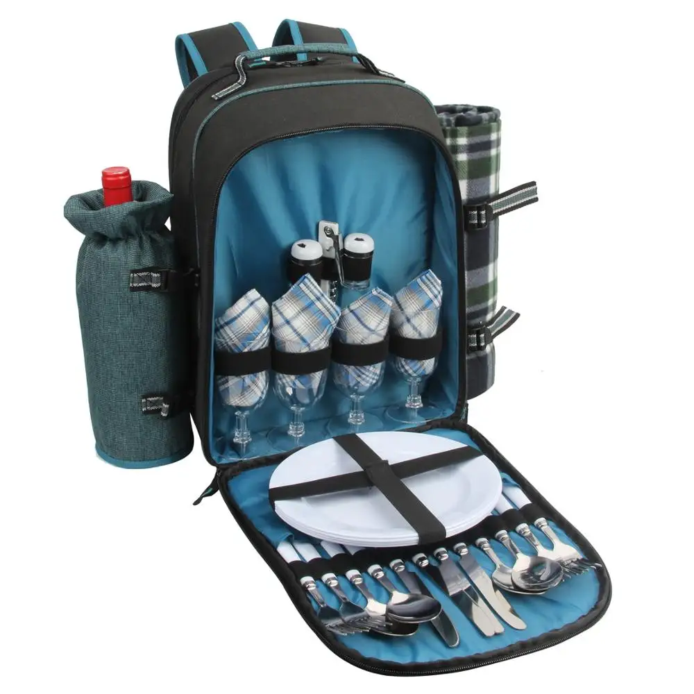 4 person picnic set backpack